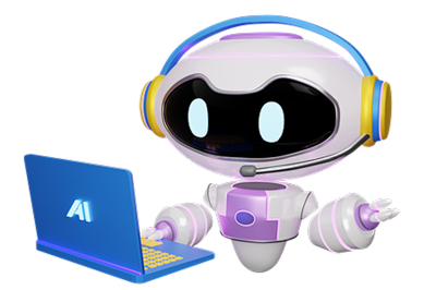 一个可爱的机器人形象，象征着未来的AI教育